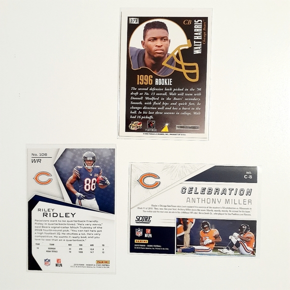 Chicago Bears 9 Card Lot - FTBL [6_1] - Picture 8 of 8